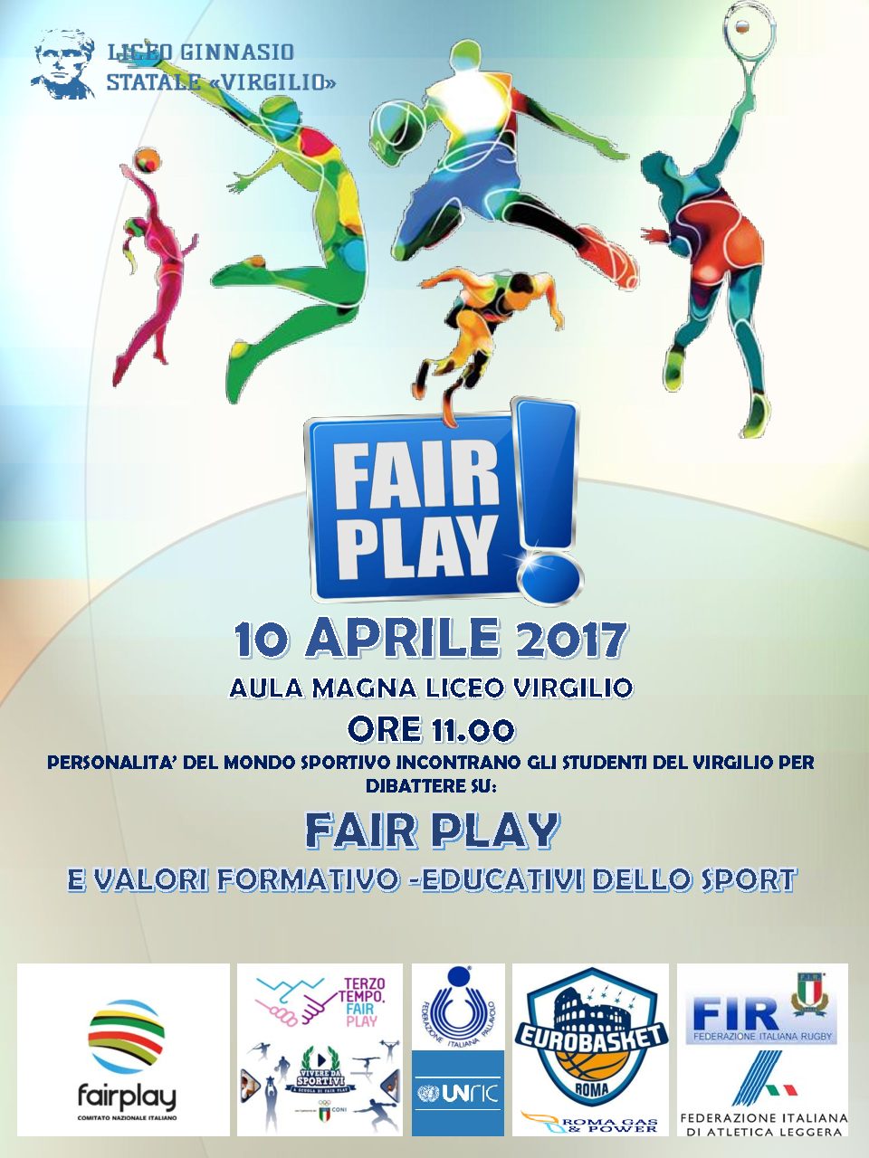 Vivere da Sportivi al Liceo “Virgilio” di Roma per il fairplay