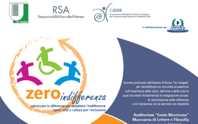 Vivere da Sportivi & #Zeroindifferenza. A scuola d’inclusione e integrazione all’Università di Tor Vergata